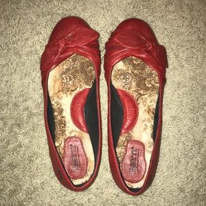 RED FLATS - ORTHOPEDIC FEEL